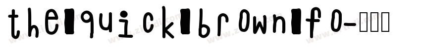 the quick brown fo字体转换